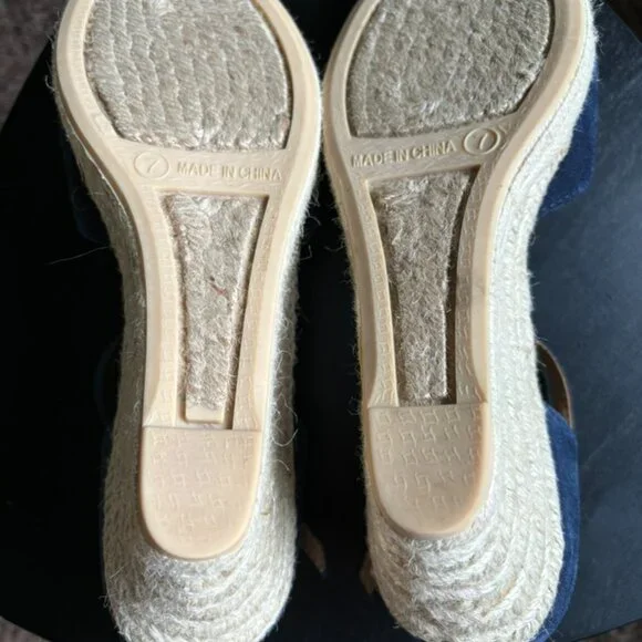 Talbots Lyndsay Espadrille Wedges (Navy, 7M) - Picture 3 of 3